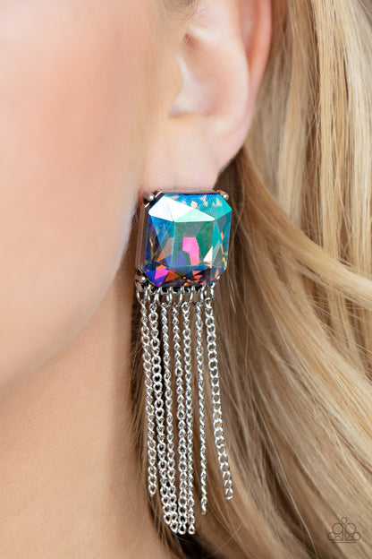 Paparazzi Supernova Novelty Multi Post Earrings - Life of the Party Exclusive October 2021