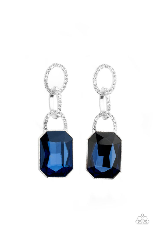 Paparazzi Superstar Status Blue Fishhook Earrings