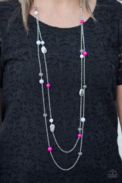 Paparazzi Take One For The GLEAM Multi Long Necklace - P2WH-MTXX-172XX