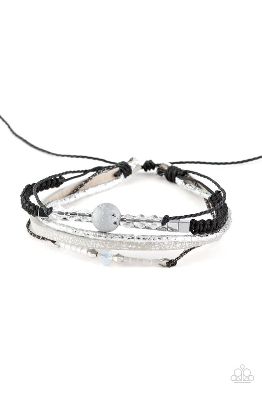 Paparazzi Take A SPACEWALK Silver Sliding Knot Bracelet