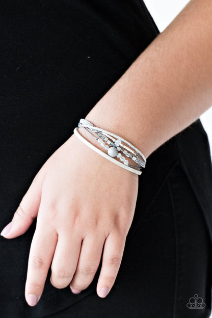 Paparazzi Take A SPACEWALK Silver Sliding Knot Bracelet