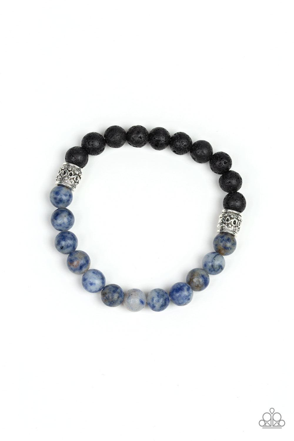 Paparazzi Take It Easy Blue Stretch Bracelet - P9SE-URBL-143XX
