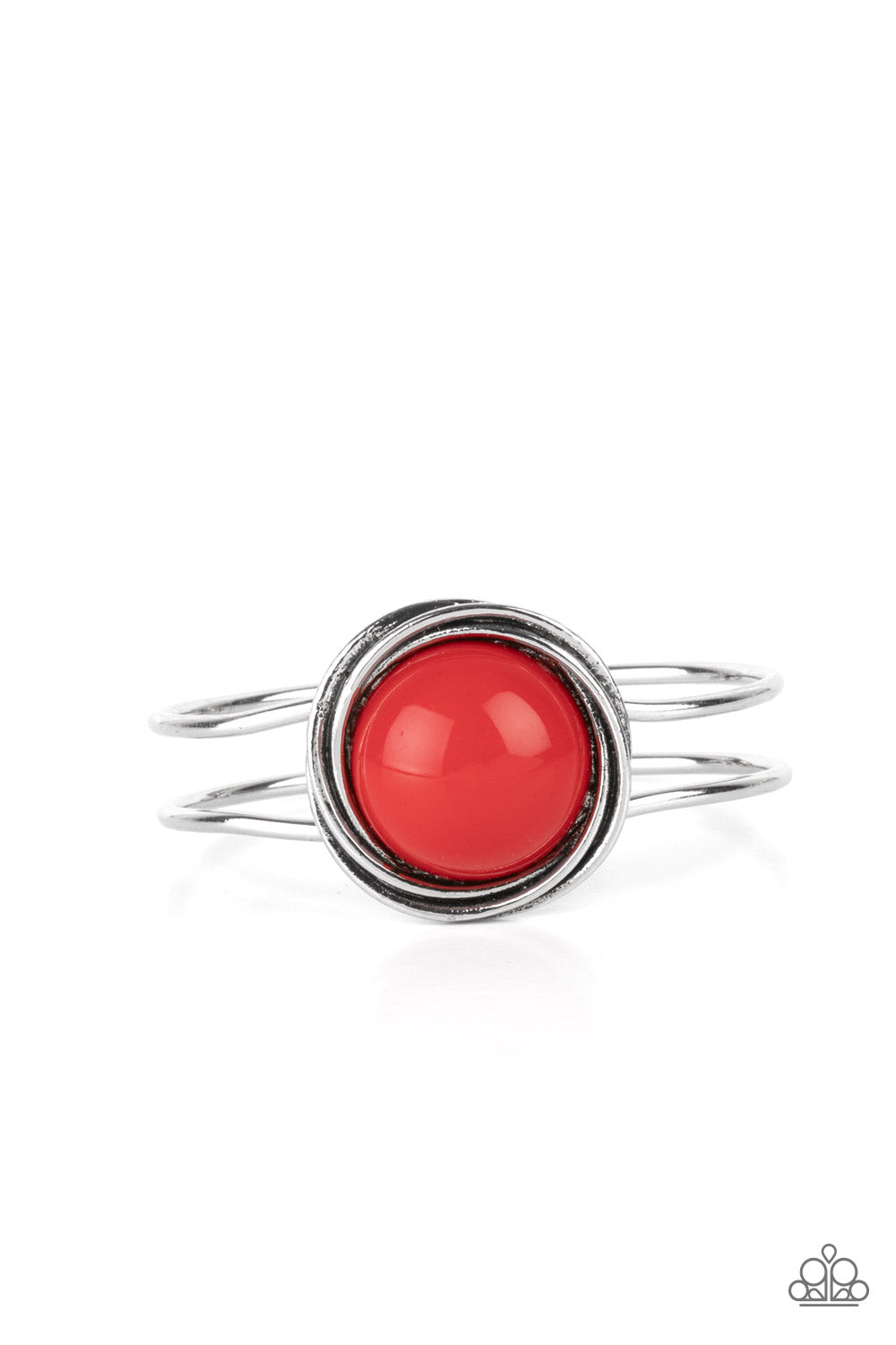 Paparazzi Take It From The POP! Red Hinged Cuff Bracelet