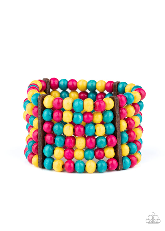 Paparazzi Tanning In Tanzania Multi Stretch Bracelet