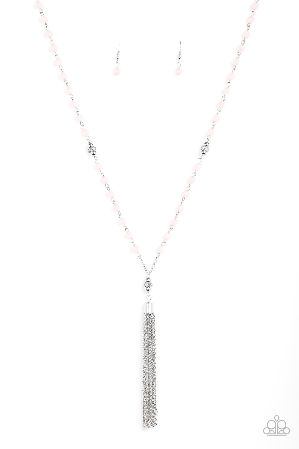 Paparazzi Tassel Takeover Pink Long Necklace