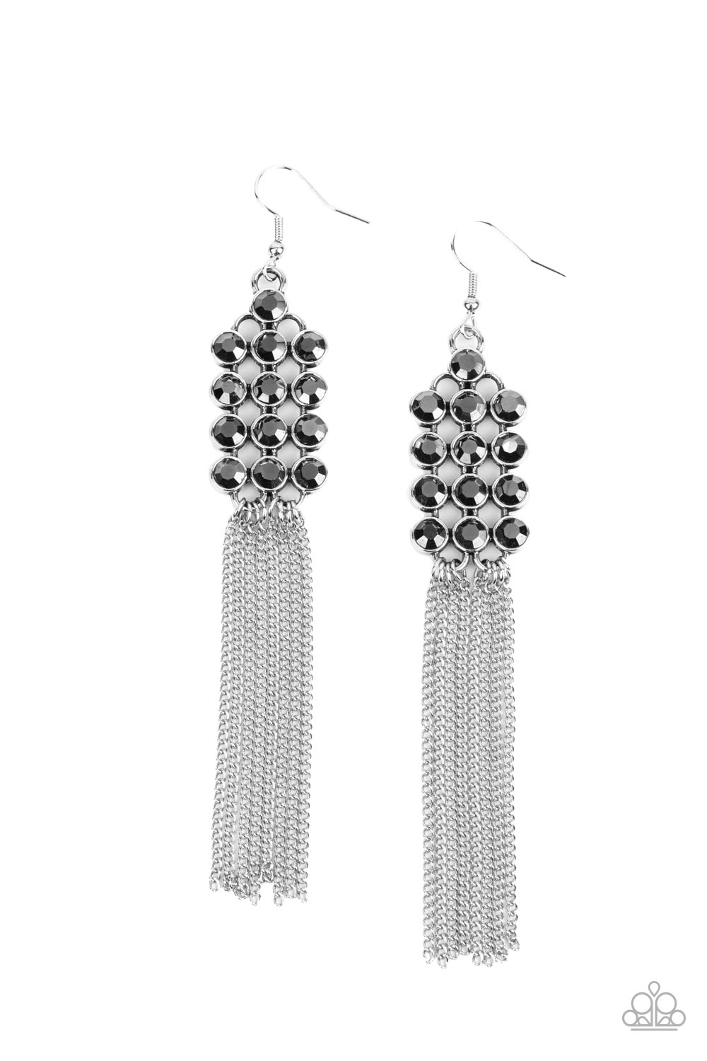 Paparazzi Tasteful Tassel Silver Fishhook Earrings