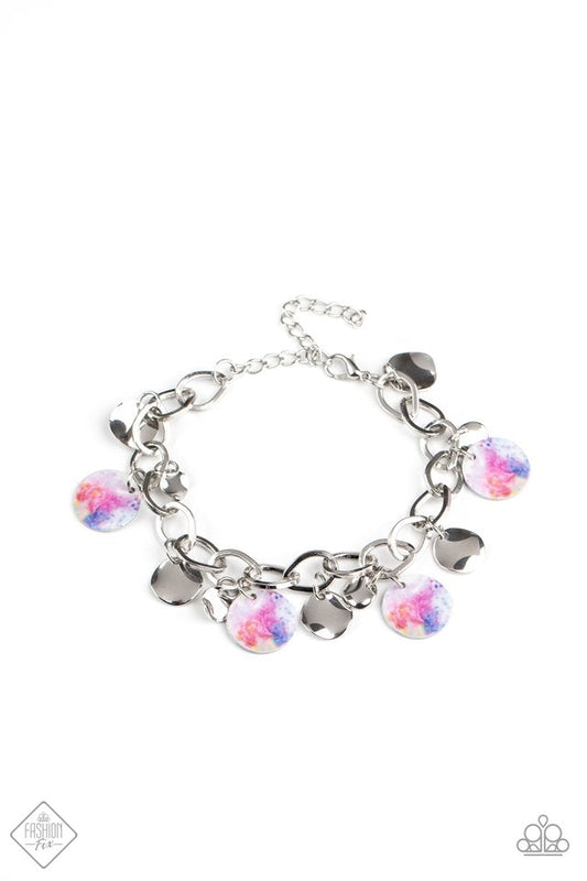 Paparazzi Teasingly Tie Dye Multi Clasp Bracelet - Fashion Fix Sunset Sightings October 2020