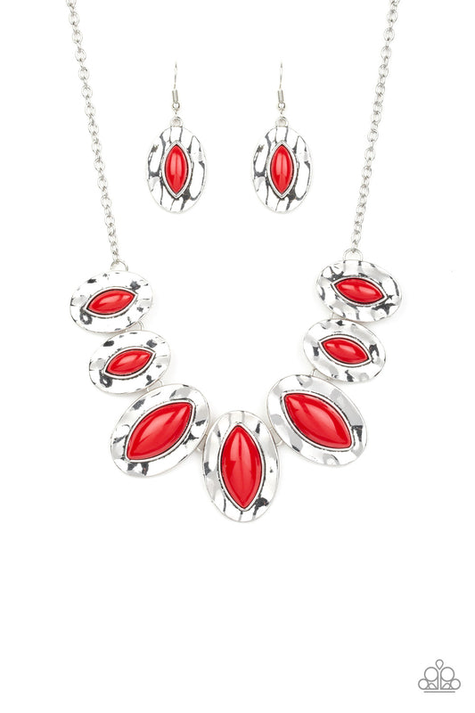 Paparazzi Terra Color Red Short Necklace
