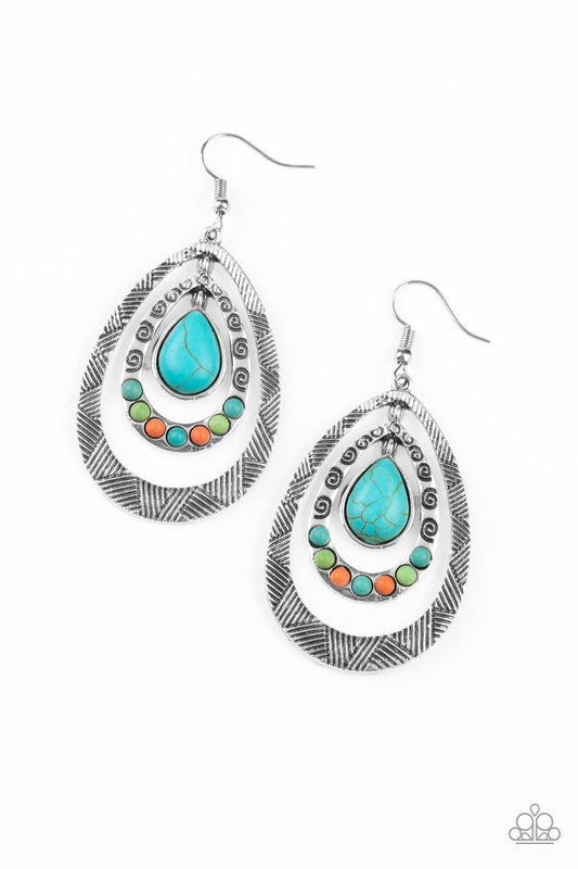 Paparazzi Terra Teardrops Multi Fishhook Earrings
