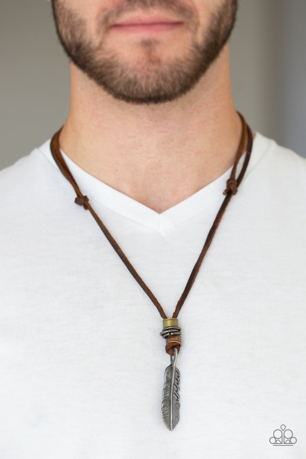Paparazzi That Quill Be The Day Multi Men's Short Necklace