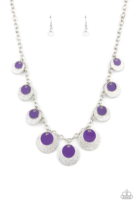 Paparazzi The Cosmos Are Calling Purple Short Necklace