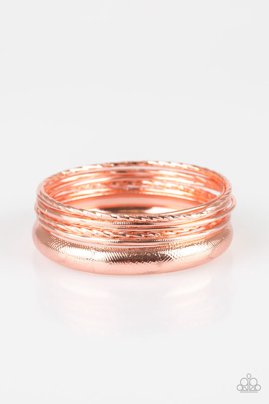 Paparazzi The Customer Is Always BRIGHT Copper Bangle Bracelet