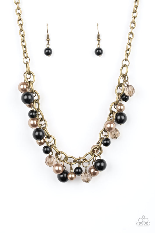 Paparazzi The Grit Crowd Black Short Necklace