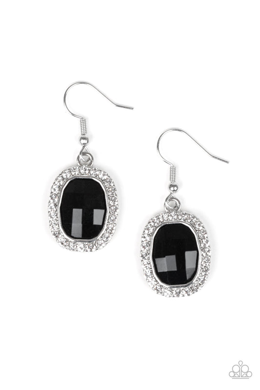 Paparazzi The Modern Monroe Black Fishhook Earrings