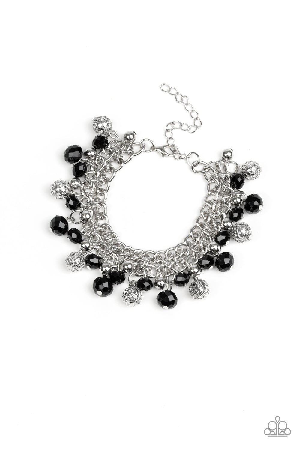 Paparazzi The Party Planner Black Clasp Bracelet