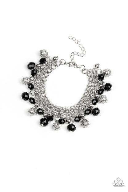 Paparazzi The Party Planner Black Clasp Bracelet