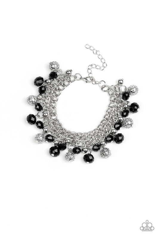 Paparazzi The Party Planner Black Clasp Bracelet