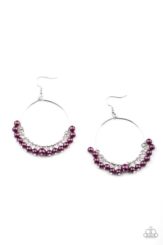 Paparazzi Things Are Looking UPSCALE Purple Fishhook Earrings