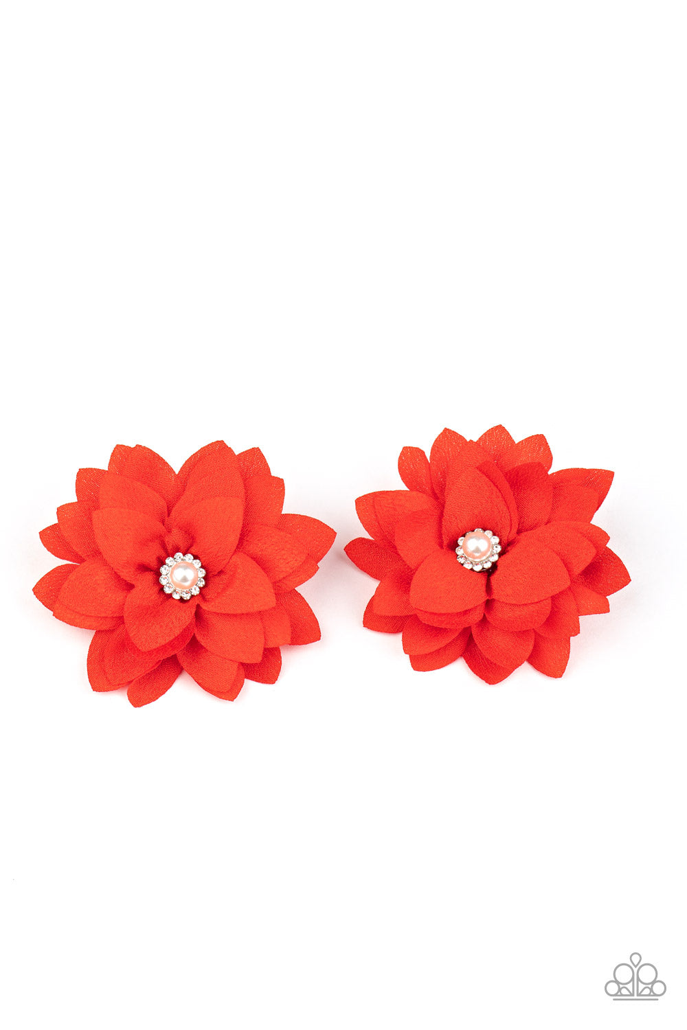 Paparazzi Things That Go Bloom! Red Hairbow Duo - P7SS-RDXX-065XX