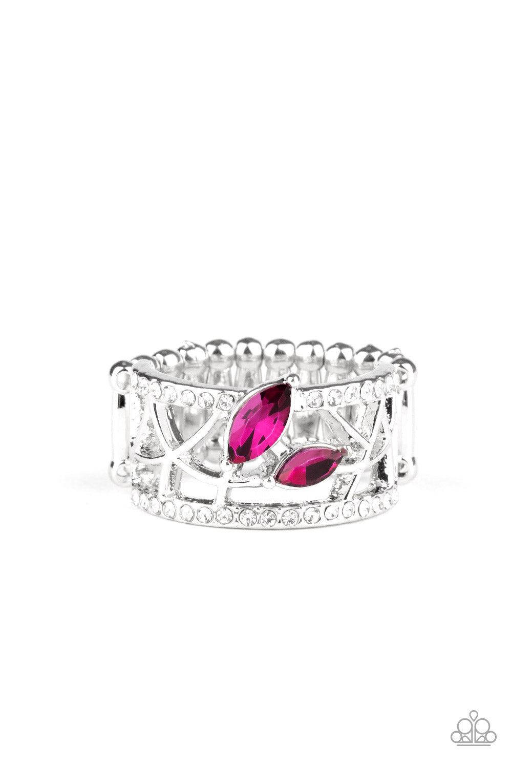 Paparazzi Tilted Twinkle Pink Ring
