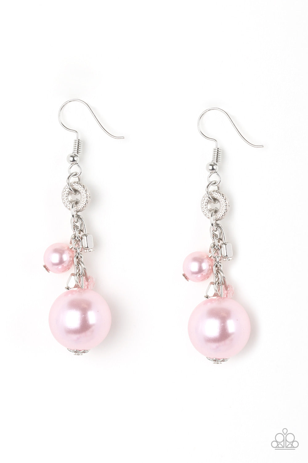 Paparazzi Timelessly Traditional Pink Fishhook Earrings
