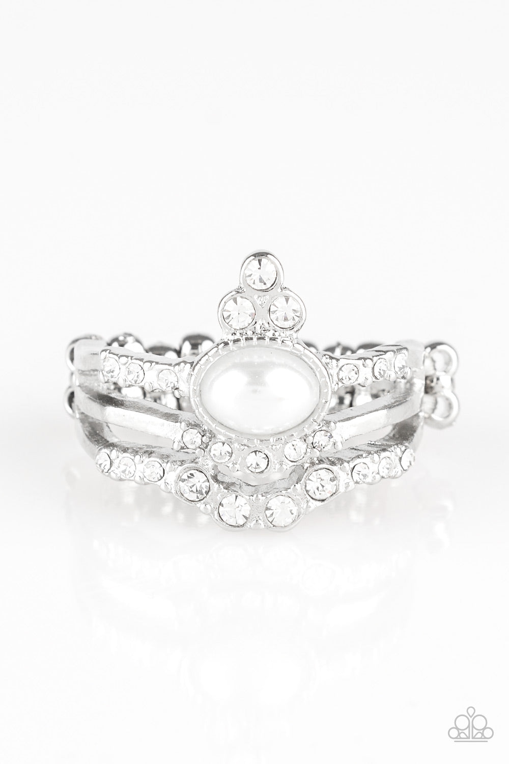 Paparazzi Timeless Tiaras White Ring