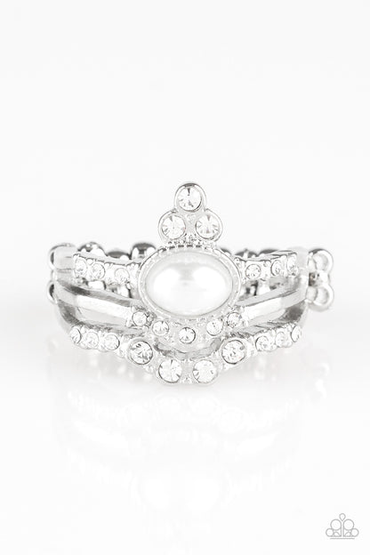 Paparazzi Timeless Tiaras White Ring