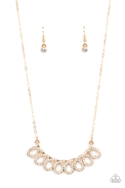 Paparazzi Timeless Trimmings Gold Short Necklace
