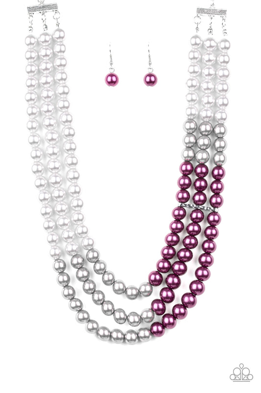 Paparazzi Times Square Starlet Purple Short Necklace