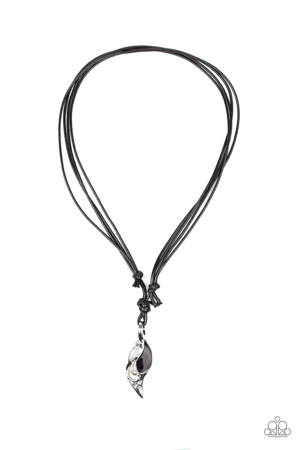 Paparazzi Titan Thunder Black Men's Short Necklace