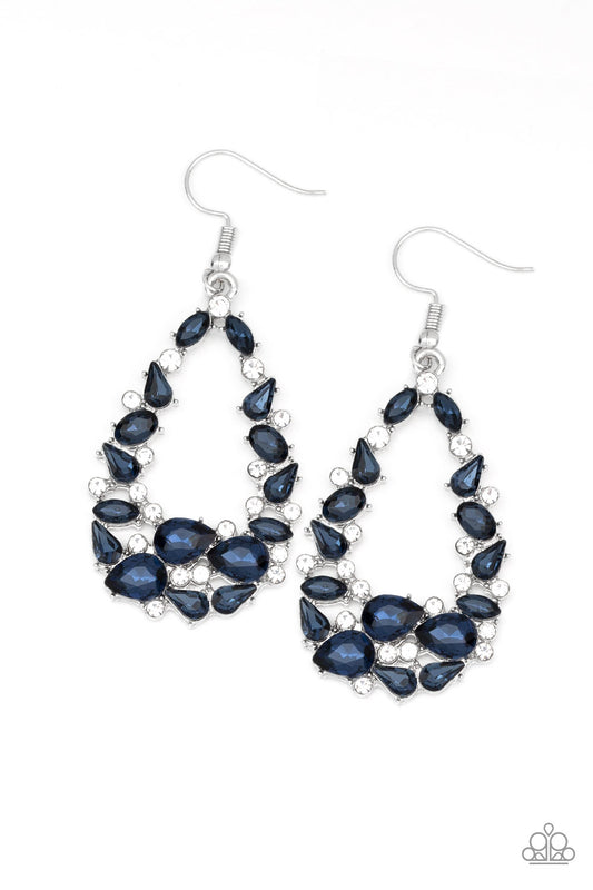 Paparazzi To BEDAZZLE, or Not To BEDAZZLE Blue Fishhook Earrings