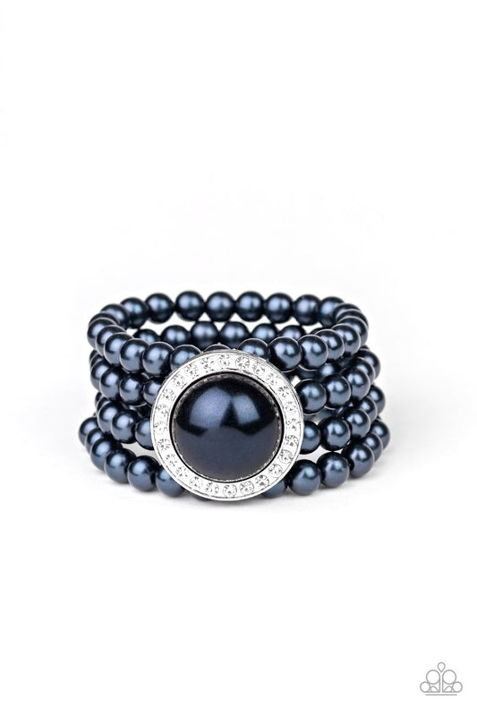 Paparazzi Top Tier Twinkle Blue Stretch Bracelet