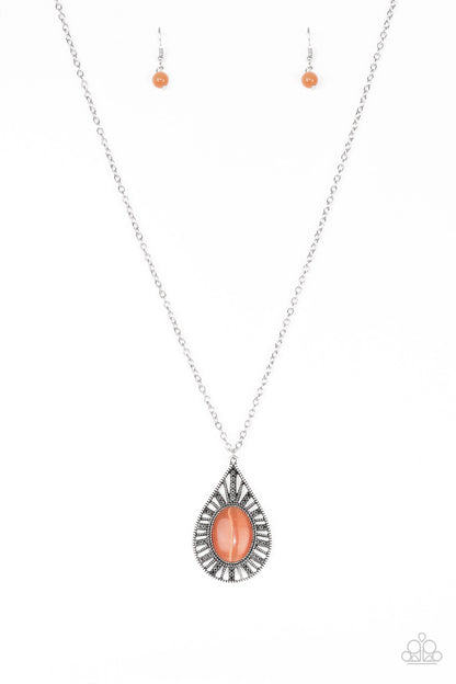 Paparazzi Total Tranquility Orange Long Necklace