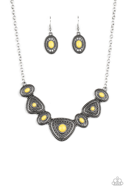 Paparazzi Totally TERRA-torial Yellow Short Necklace