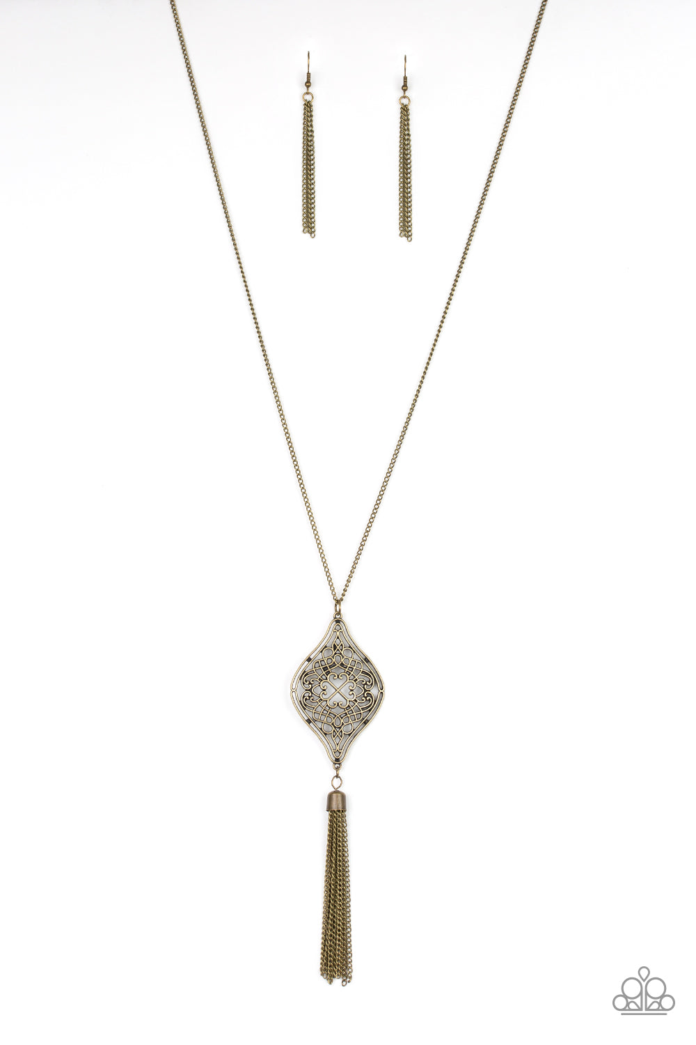 Paparazzi Totally Worth The TASSEL Brass Long Necklace