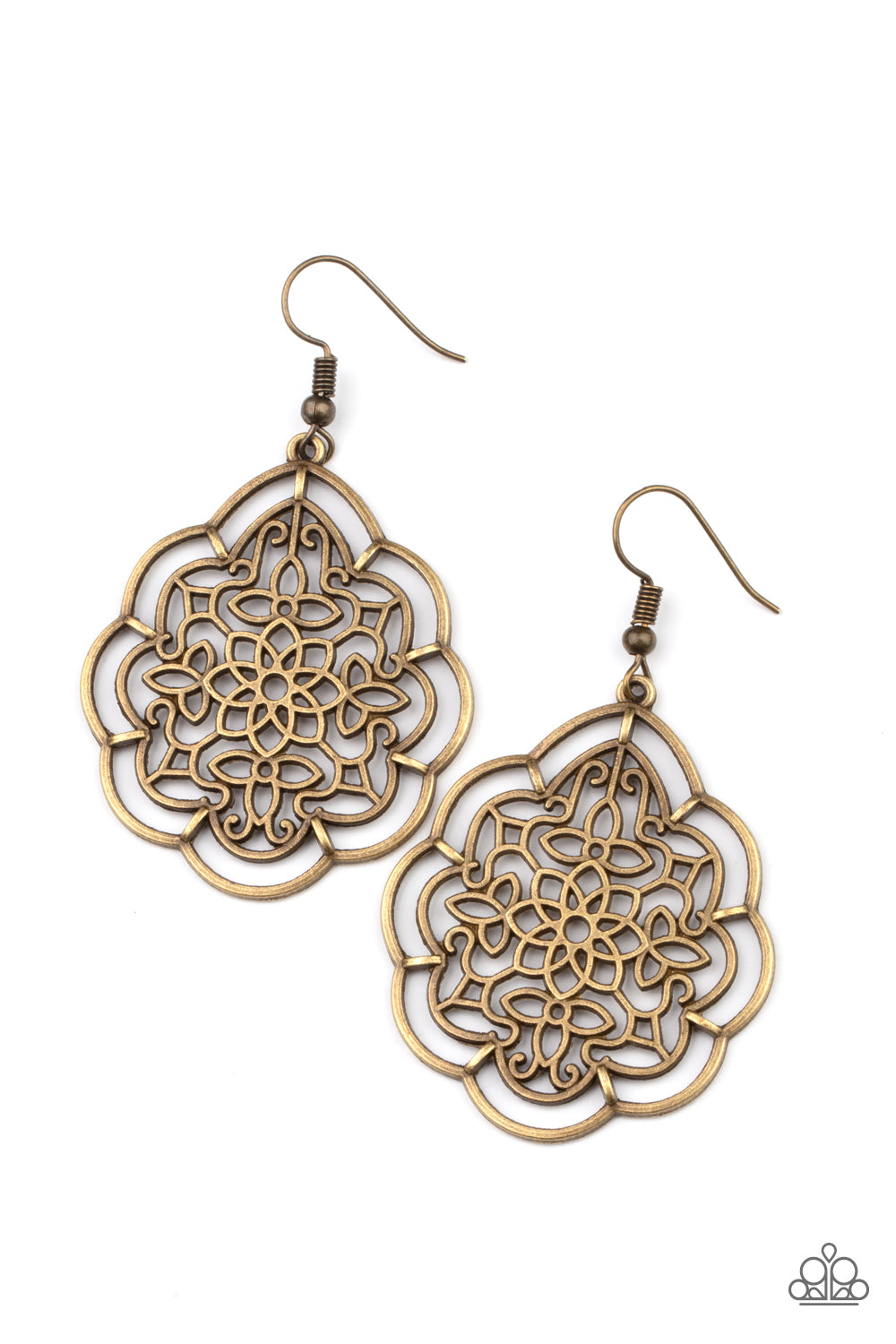 Paparazzi Tour de Taj Mahal Brass Fishhook Earrings