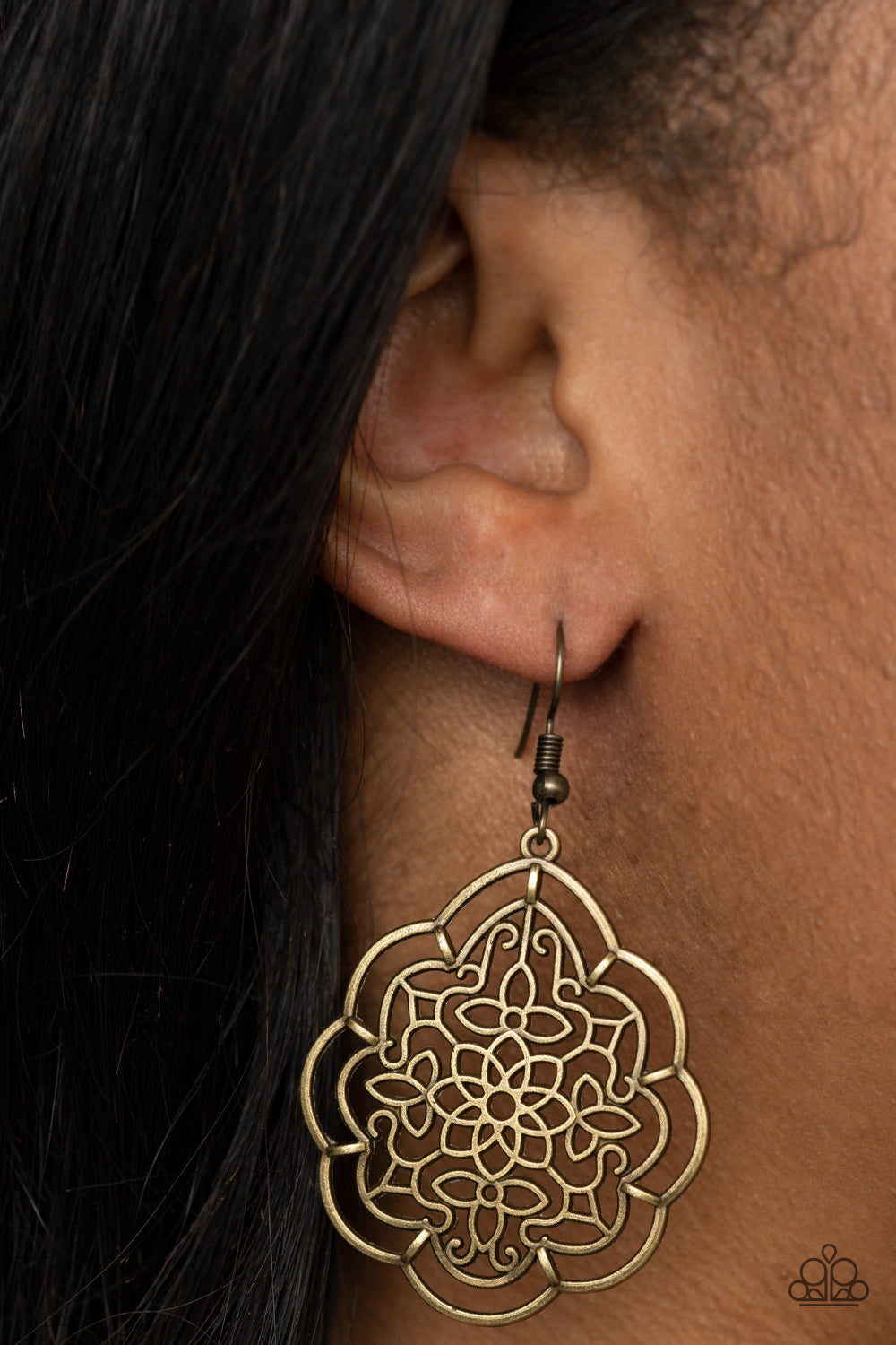 Paparazzi Tour de Taj Mahal Brass Fishhook Earrings