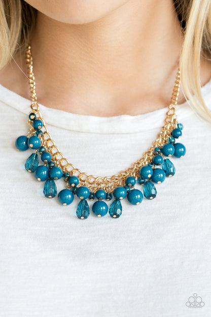 Paparazzi Tour de Trendsetter Blue Short Necklace