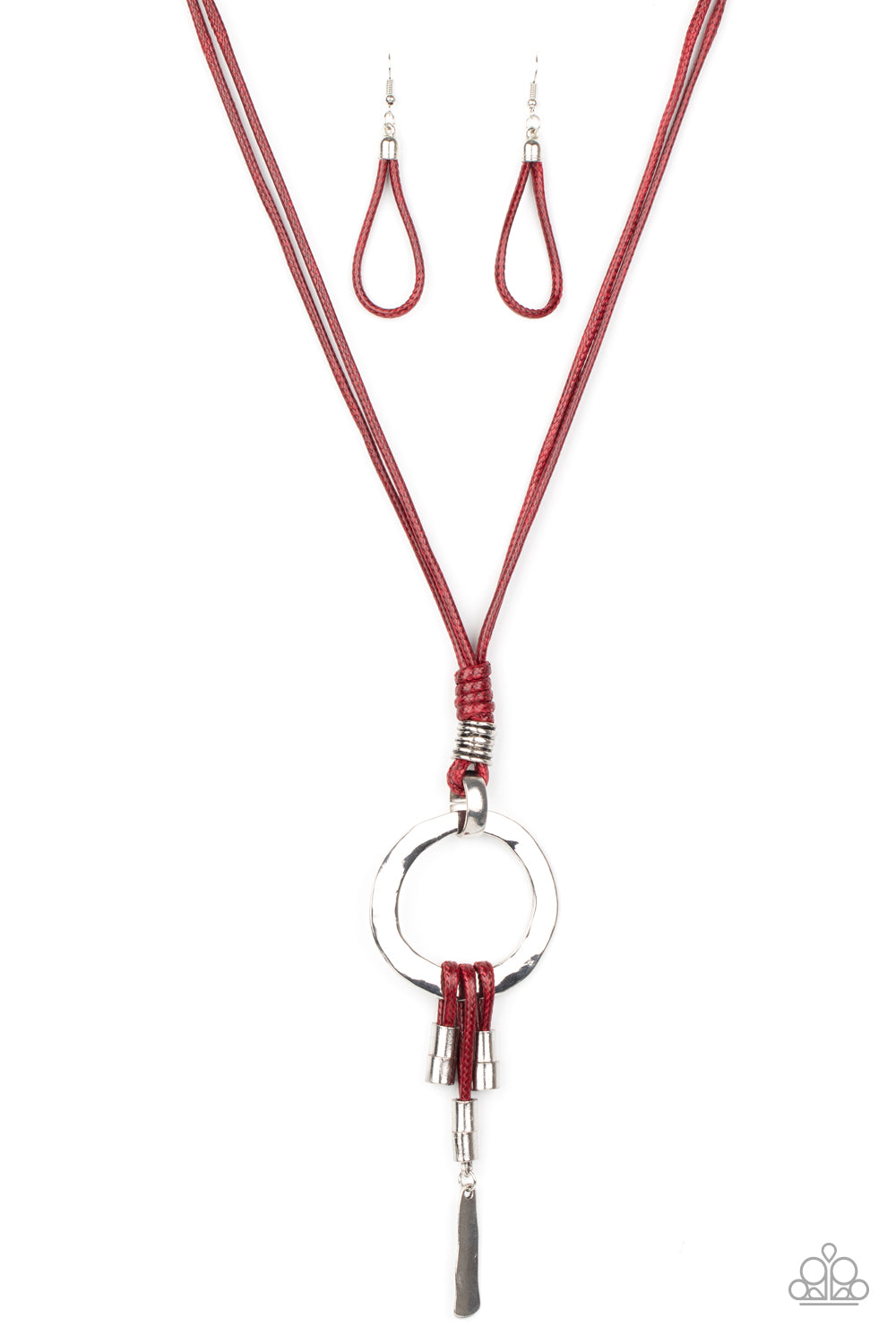 Paparazzi Tranquil Artisan Red Long Necklace - P2SE-RDXX-246XX