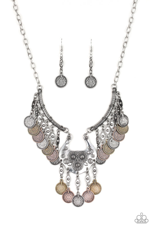 Paparazzi Treasure Temptress Multi Short Necklace