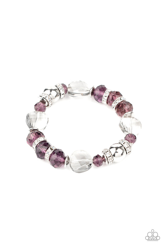 Paparazzi Treat Yourself Purple Stretch Bracelet