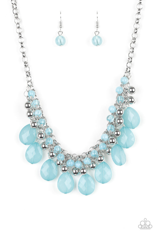 Paparazzi Trending Tropicana Blue Short Necklace