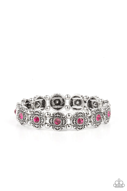 Paparazzi Tres Magnifique Pink Stretch Bracelet - P9RE-PKXX-237XX