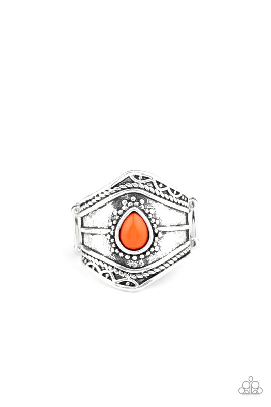 Paparazzi Tribe Mode Orange Ring