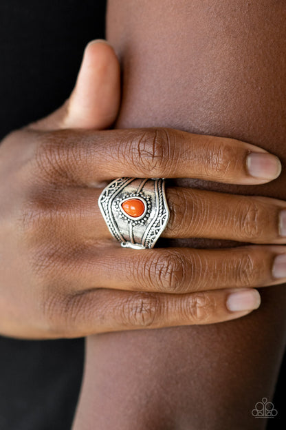 Paparazzi Tribe Mode Orange Ring