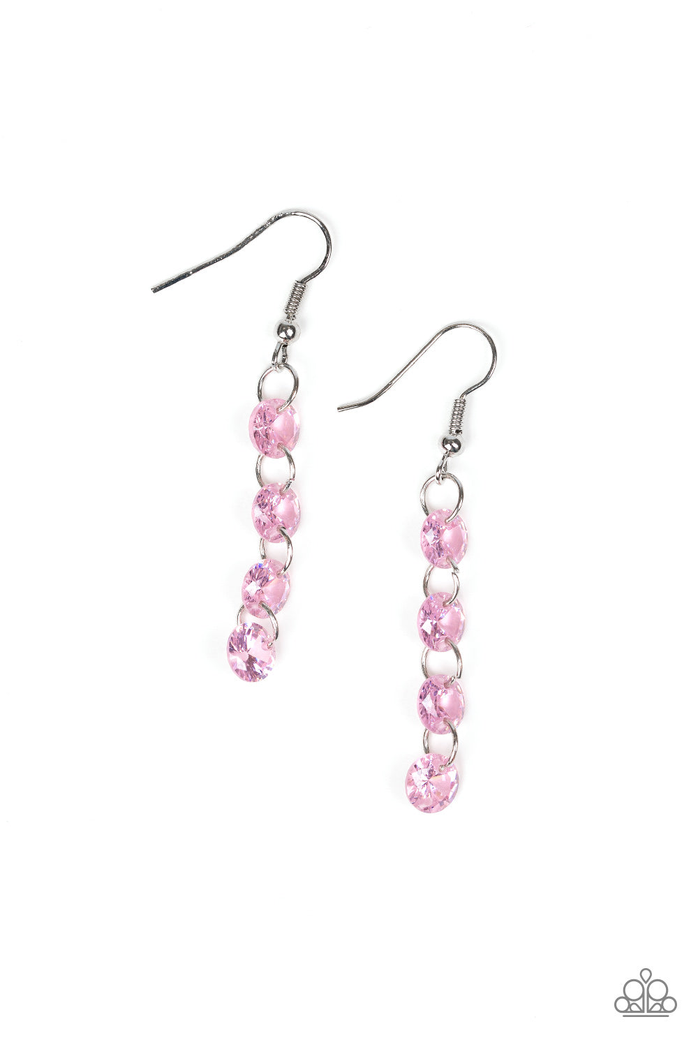 Paparazzi Triple-Down Effect Pink Fishhook Earrings - P5RE-PKXX-174XX