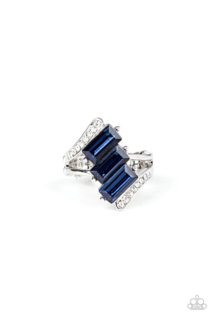 Paparazzi Triple Razzle Blue Ring