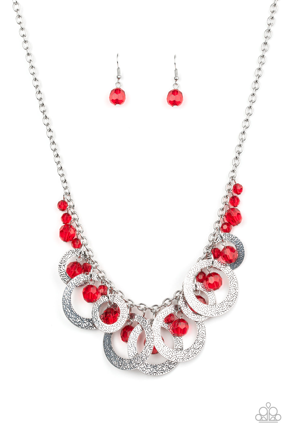 Paparazzi Turn It Up Red Short Necklace