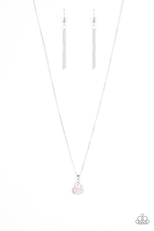 Paparazzi Turn On The Charm Pink Cubic Zirconia Short Necklace