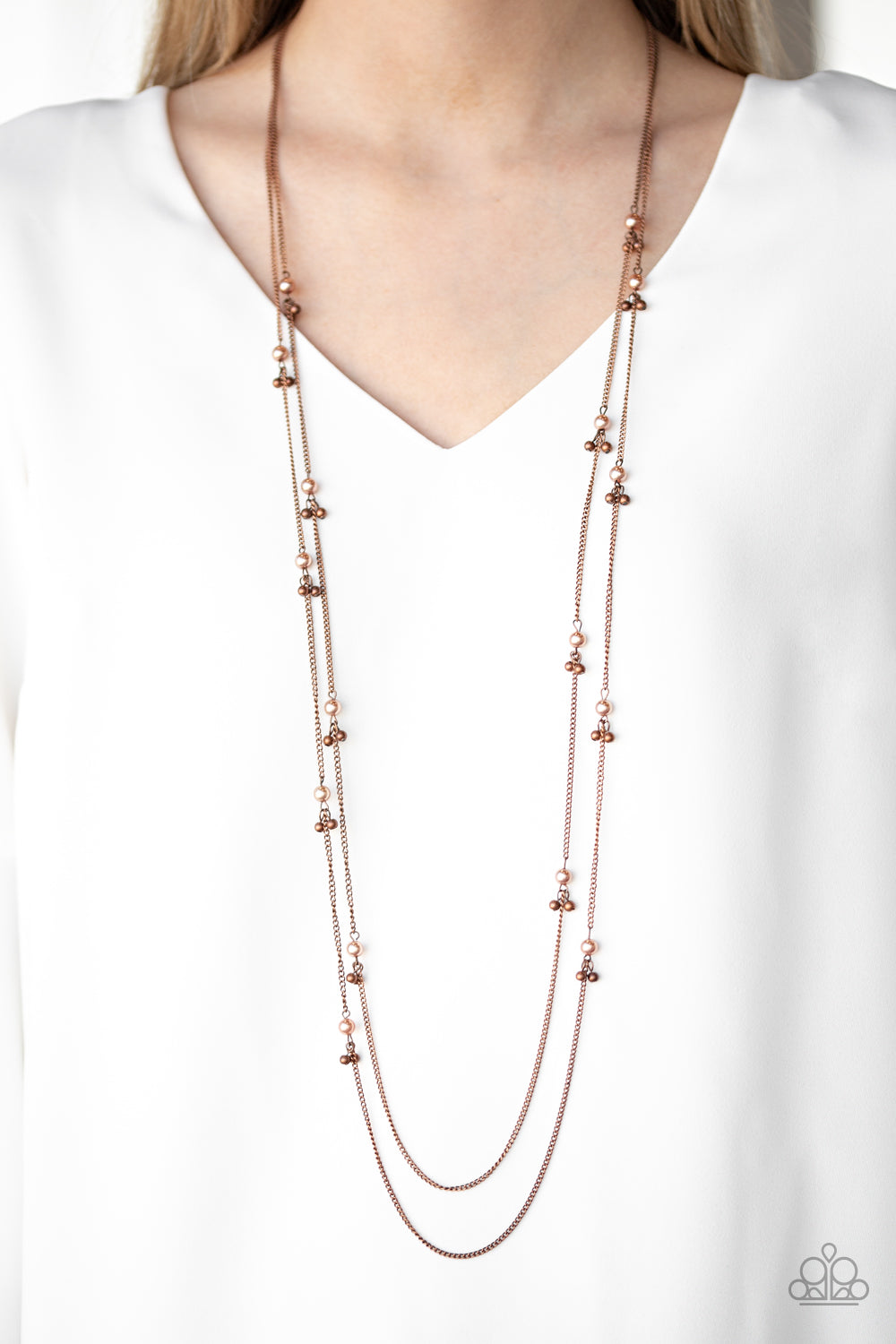 Paparazzi Ultrawealthy Copper Long Necklace